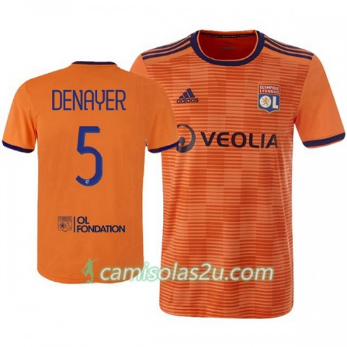 Camisolas de Futebol Olympique Lyonnais Jason Denayer 5 Equipamento 3ª 2018/19 Manga Curta Camisolas de Futebol Olympique Lyonnais Jason Denayer 5 Equipamento 3ª 2018/19 Manga Curta